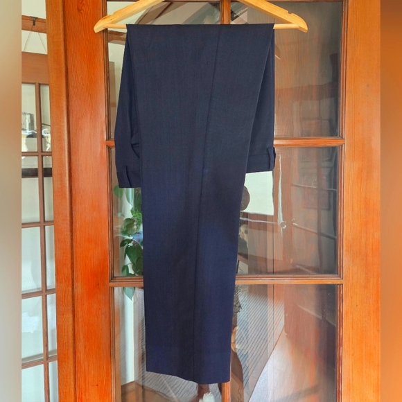 M.J. Bale Slim Fitting Navy Wool Suit - Picture 7 of 8